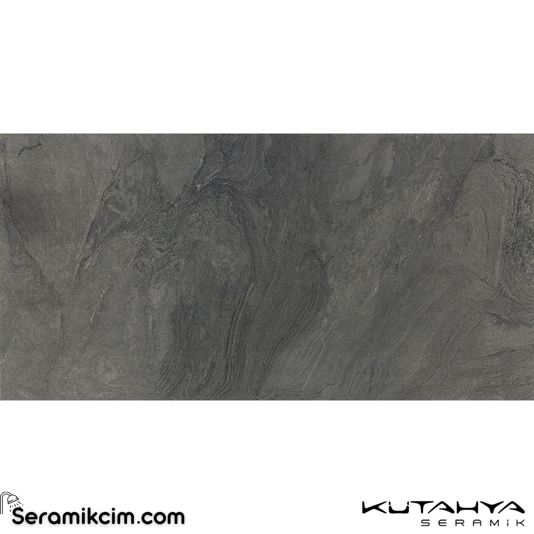 Kütahya Seramik 60x120 Atlantis Mat Antrasit Rektifiye