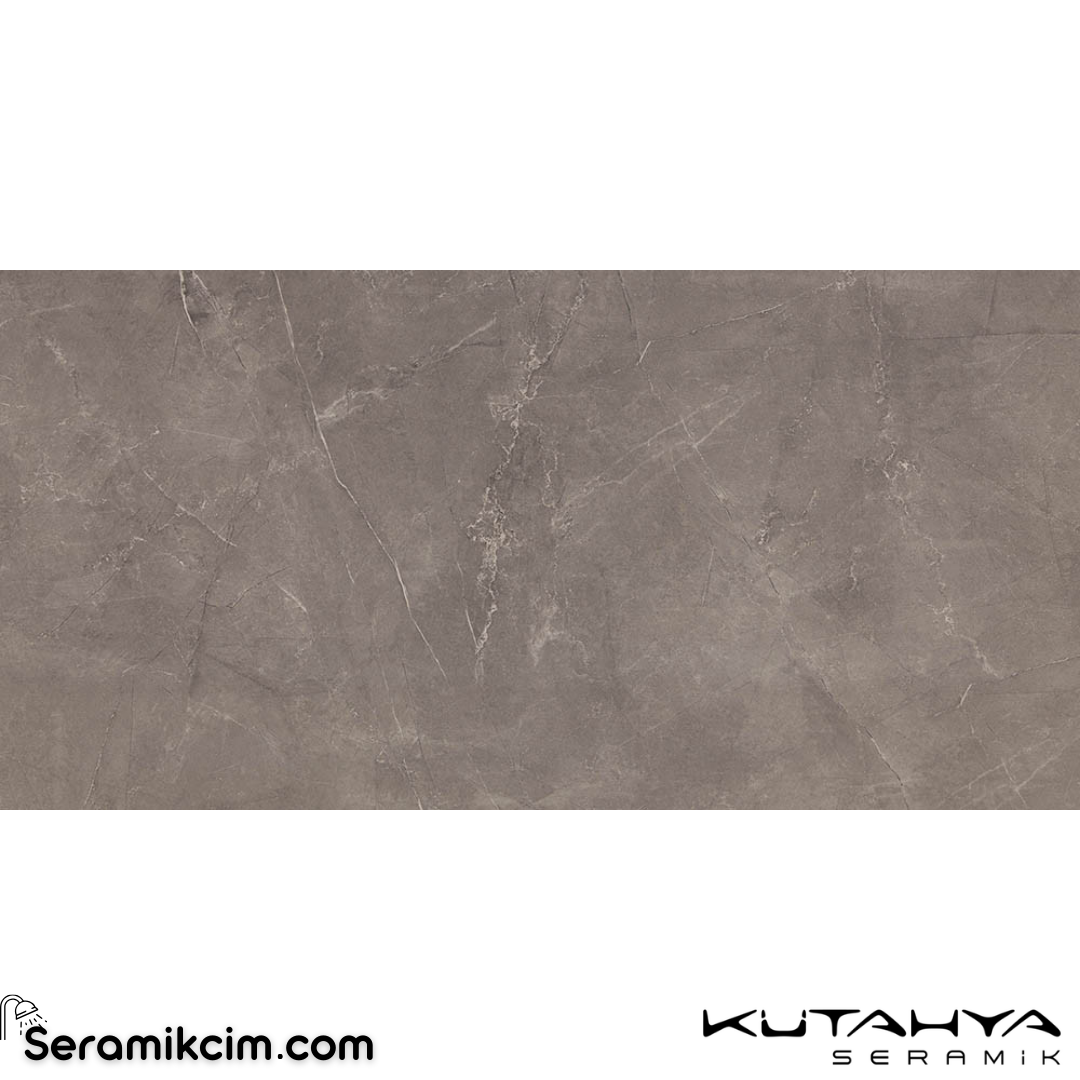 Kütahya Seramik 60x120 Royal Pulpis Gri Rektifiye Parlak Nano