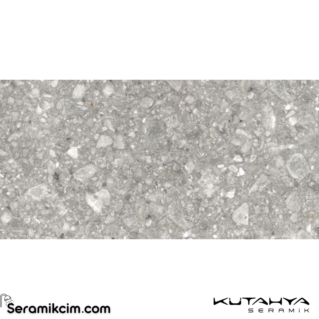 Kütahya Seramik 60x120 Terra Stone Mat Gri Rektifiye