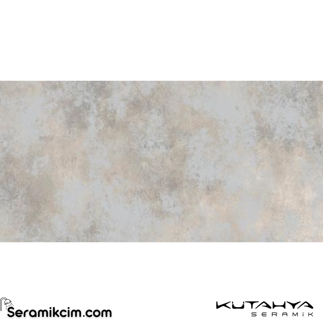 Kütahya Seramik 60x120 Vista Gri Deluks Platin Dekor Rek