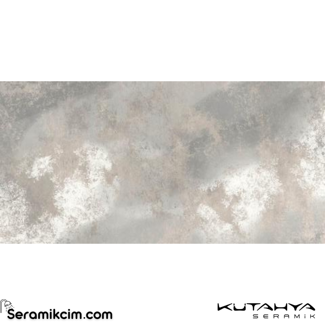 Kütahya Seramik 60x120 Vista Gri Deluks Luster Dekor Rek
