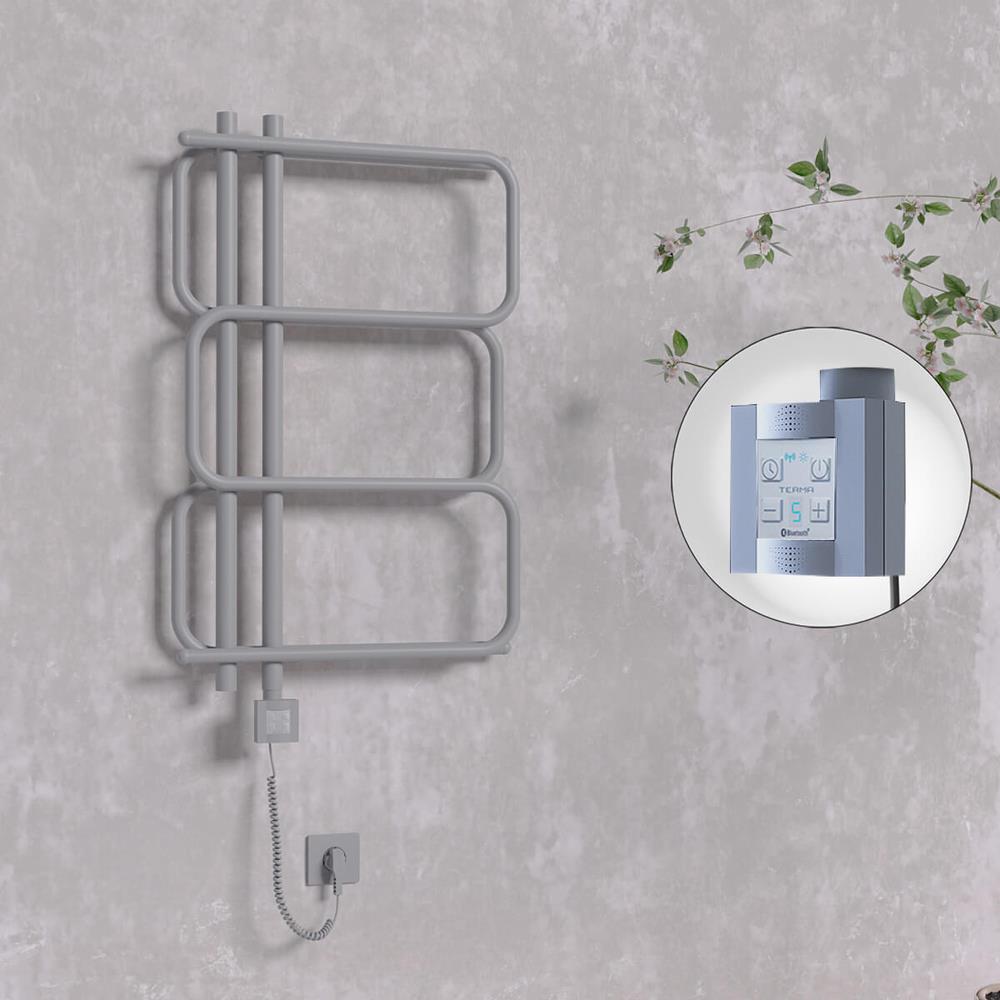 MATSU Elektrikli Havlupan 540x884  Antrasit (KTX4 Termostat) 300W Spiral Kablolu