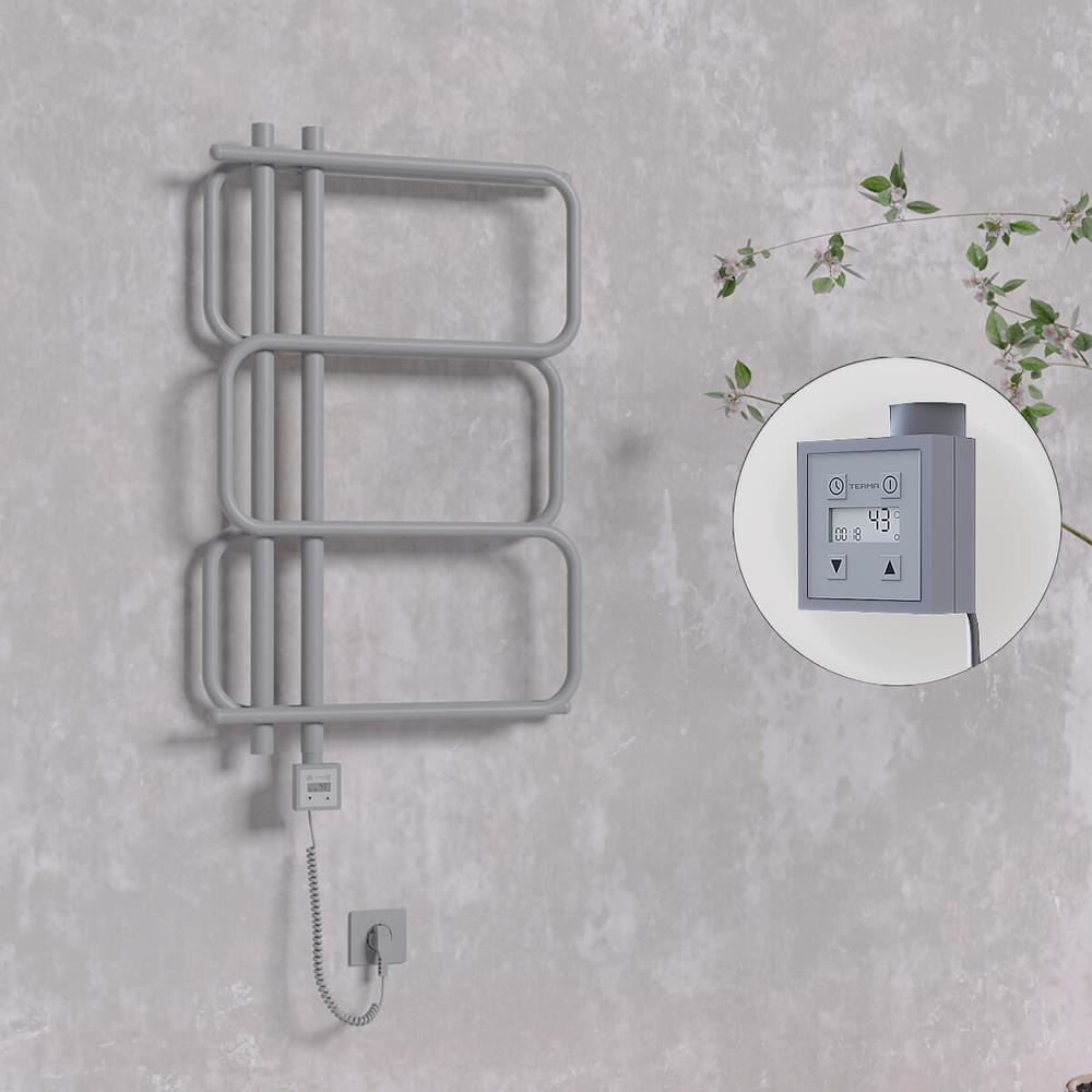 MATSU Elektrikli Havlupan 540x884  Antrasit (KTX3 Termostat) 300W Spiral Kablolu