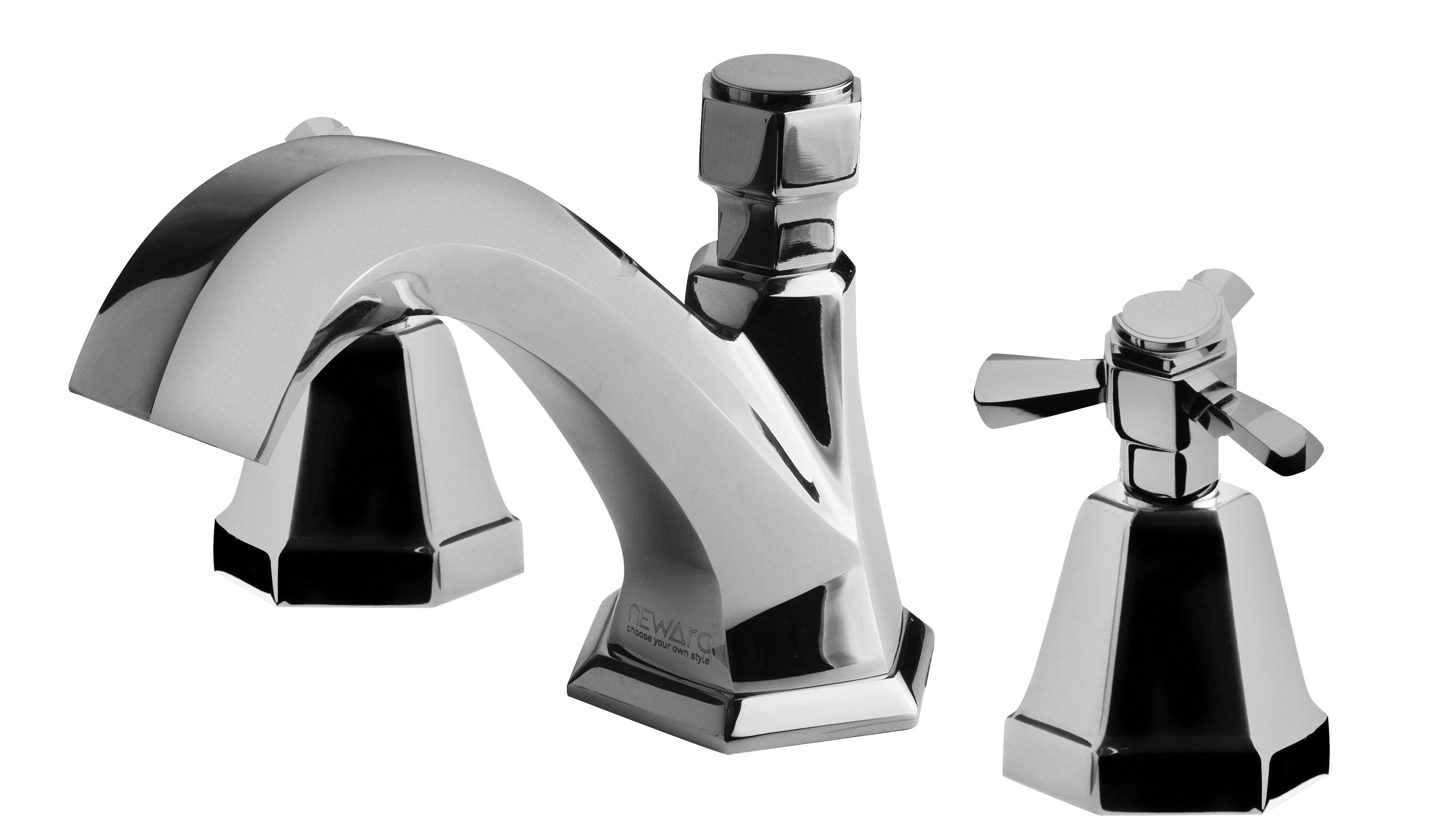 Newarc  Hexa Üç Delikli Lavabo Bataryası Krom 104561