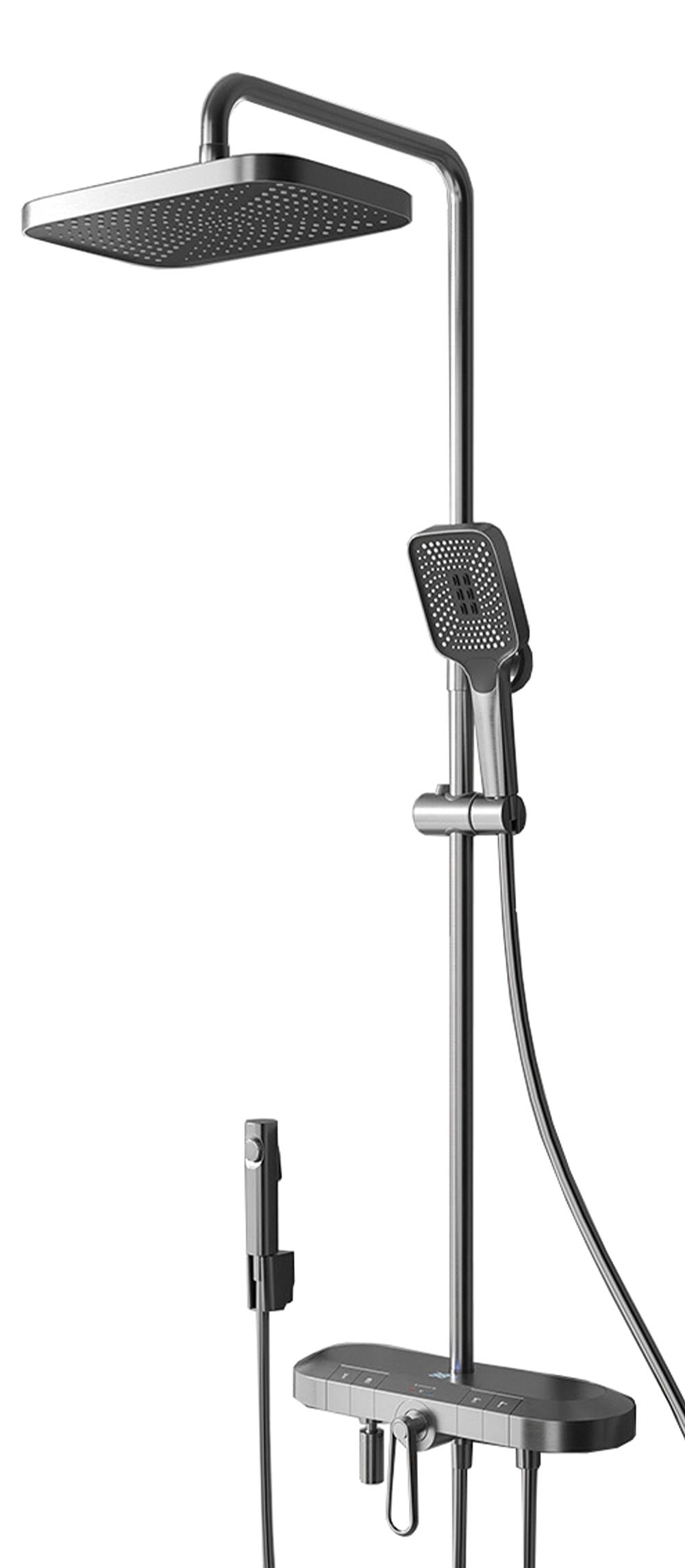 Newarc Zeta Digital Duş Ünitesi Metalik Gri 671535