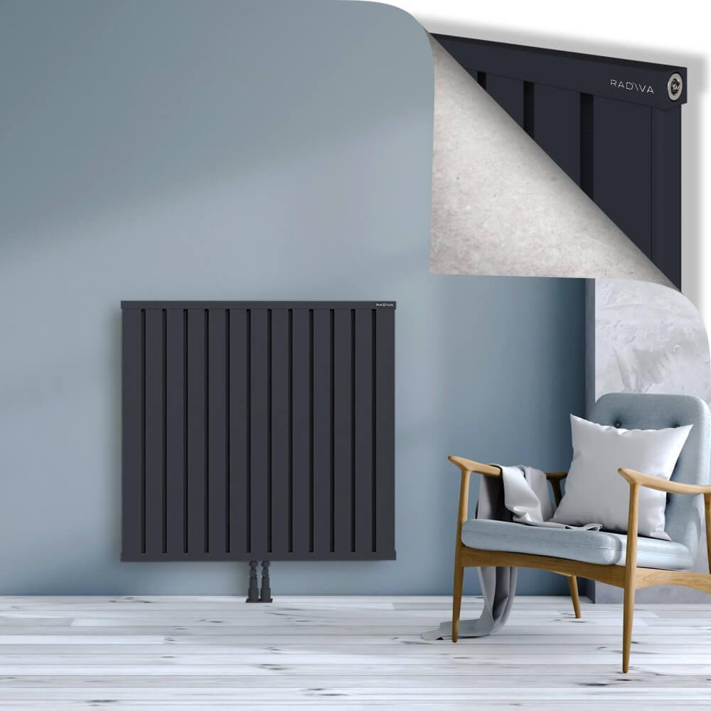 OBI Dekoratif Alüminyum Radyatör 1000x1044 Koyu Antrasit