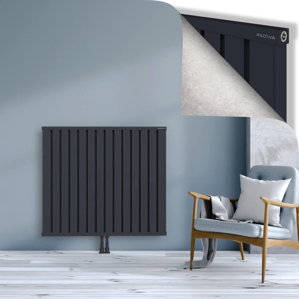 OBI Dekoratif Alüminyum Radyatör 1000x1124 Koyu Antrasit
