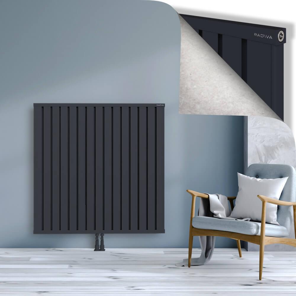 OBI Dekoratif Alüminyum Radyatör 1200x1204 Koyu Antrasit