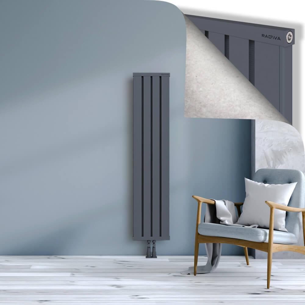 OBI Dekoratif Alüminyum Radyatör 1500x324 Antrasit