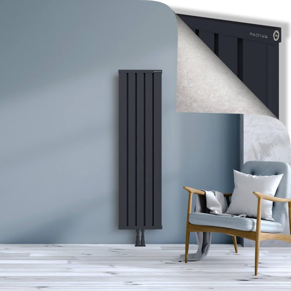 OBI Dekoratif Alüminyum Radyatör 1500x404 Koyu Antrasit