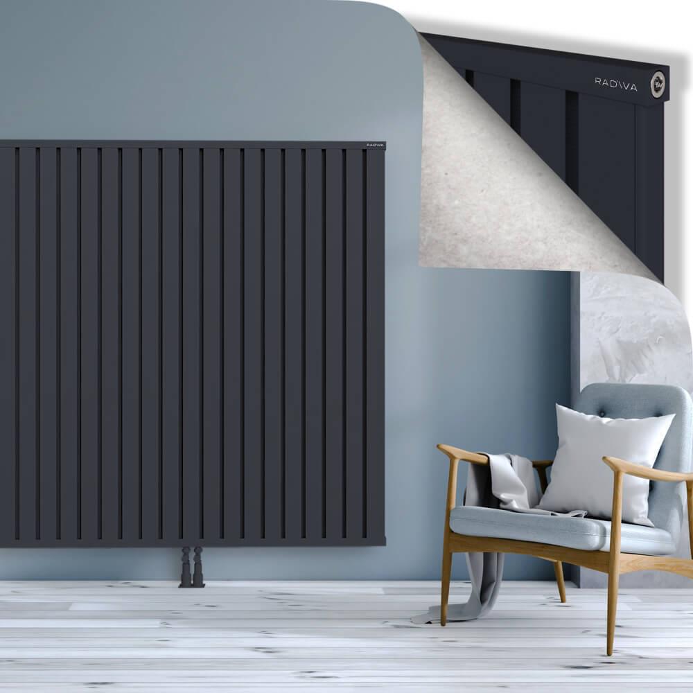 OBI Dekoratif Alüminyum Radyatör 1600x2804 Koyu Antrasit