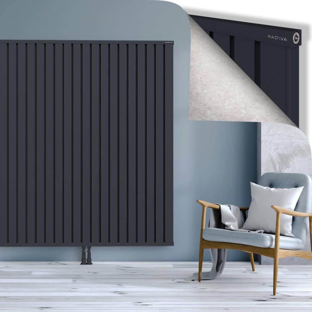 OBI Dekoratif Alüminyum Radyatör 1800x2484 Koyu Antrasit