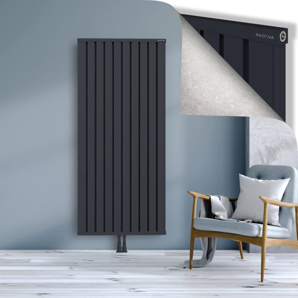 OBI Dekoratif Alüminyum Radyatör 1800x804 Koyu Antrasit