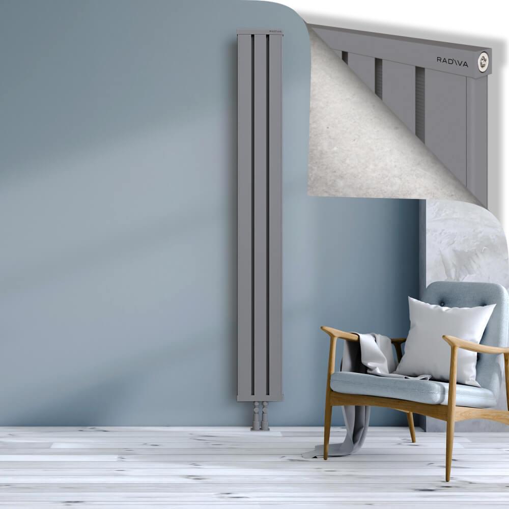 OBI Dekoratif Alüminyum Radyatör 2000x244 Gri
