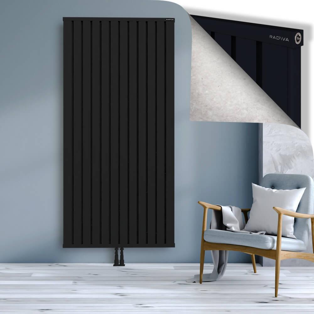 OBI Dekoratif Alüminyum Radyatör 2000x964 Siyah