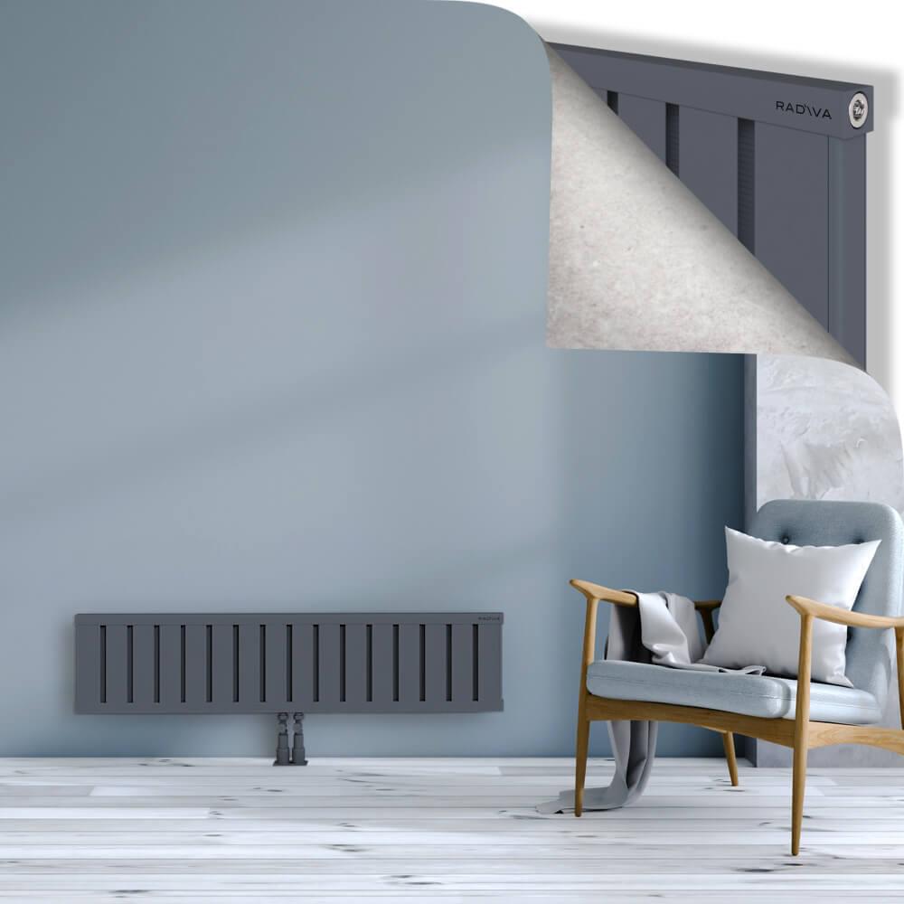 OBI Dekoratif Alüminyum Radyatör 300x1284 Antrasit