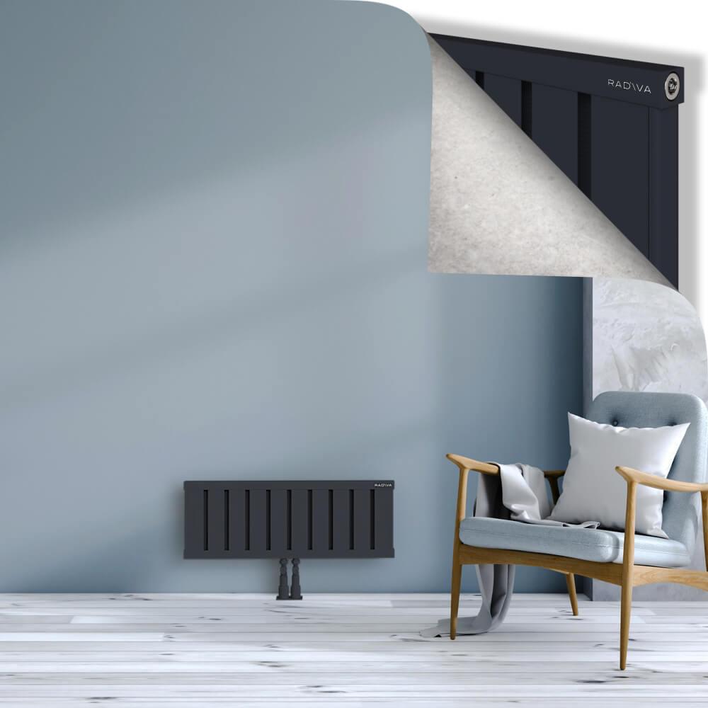 OBI Dekoratif Alüminyum Radyatör 300x804 Koyu Antrasit