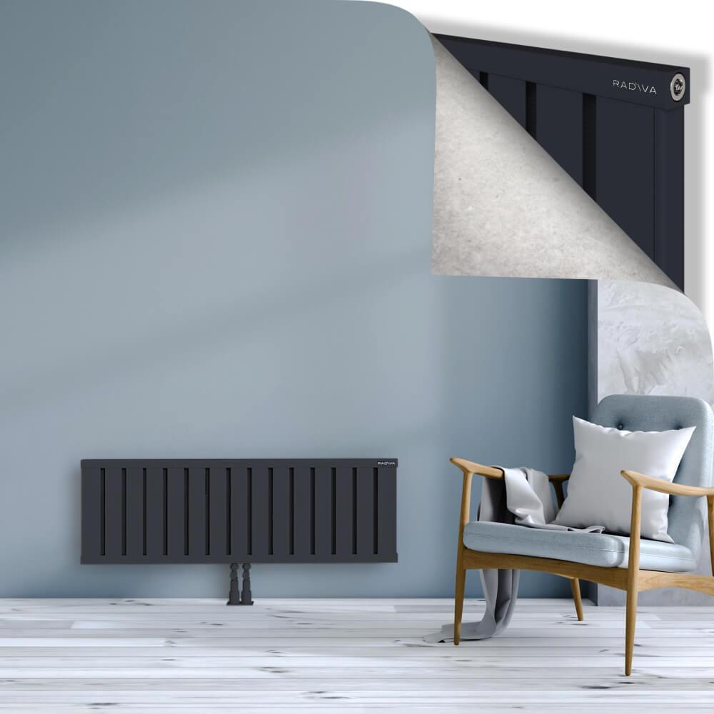 OBI Dekoratif Alüminyum Radyatör 400x1204 Koyu Antrasit