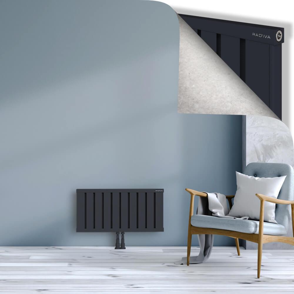 OBI Dekoratif Alüminyum Radyatör 400x804 Koyu Antrasit