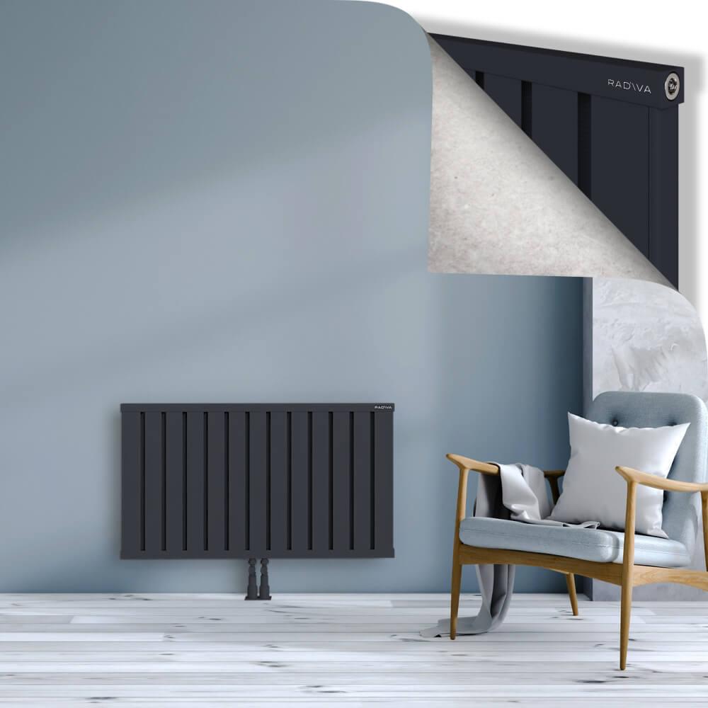 OBI Dekoratif Alüminyum Radyatör 600x1044 Koyu Antrasit