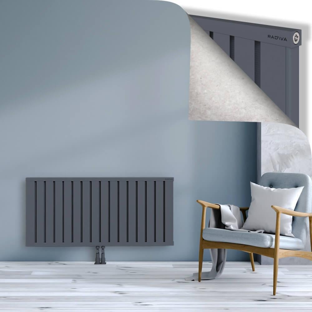 OBI Dekoratif Alüminyum Radyatör 600x1284 Antrasit