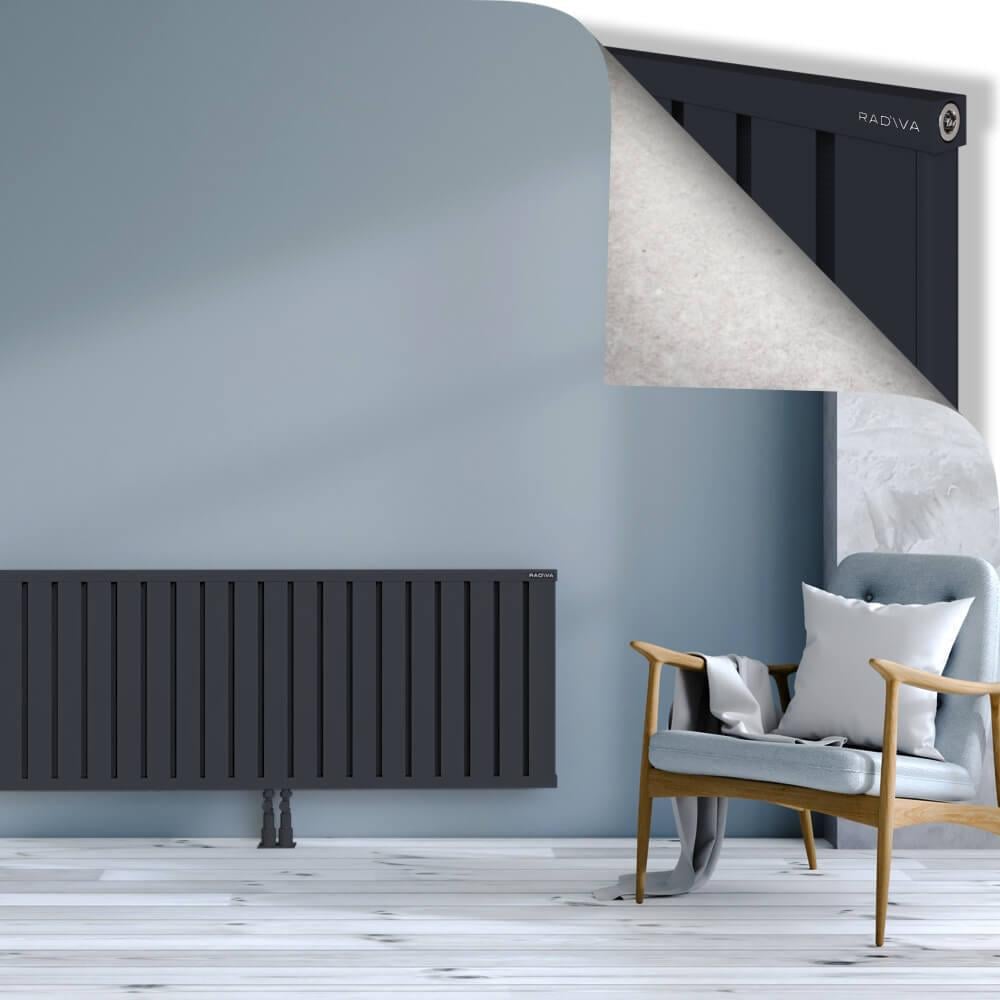 OBI Dekoratif Alüminyum Radyatör 600x1684 Koyu Antrasit
