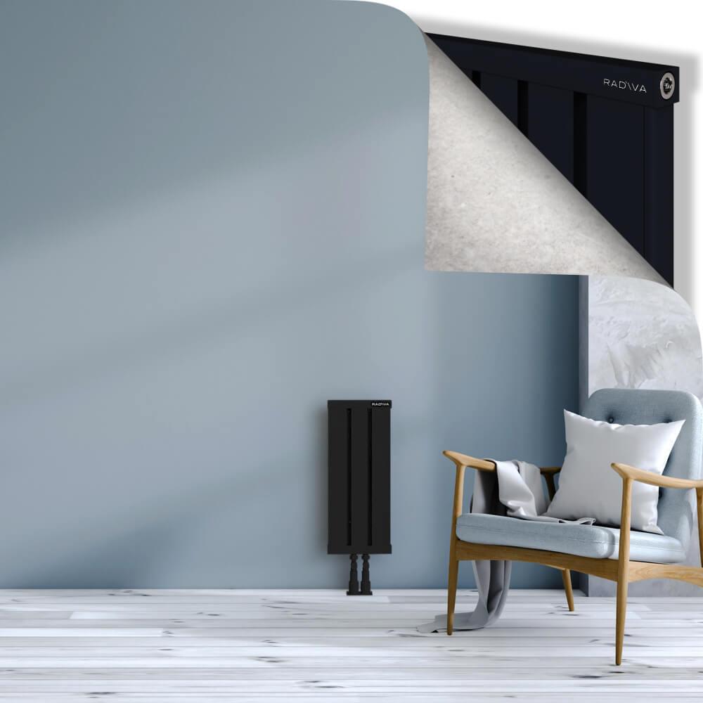 OBI Dekoratif Alüminyum Radyatör 600x244 Siyah