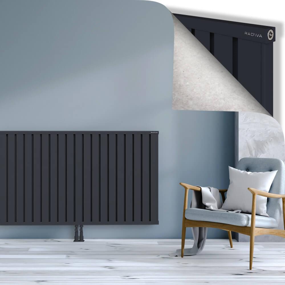OBI Dekoratif Alüminyum Radyatör 900x1684 Koyu Antrasit