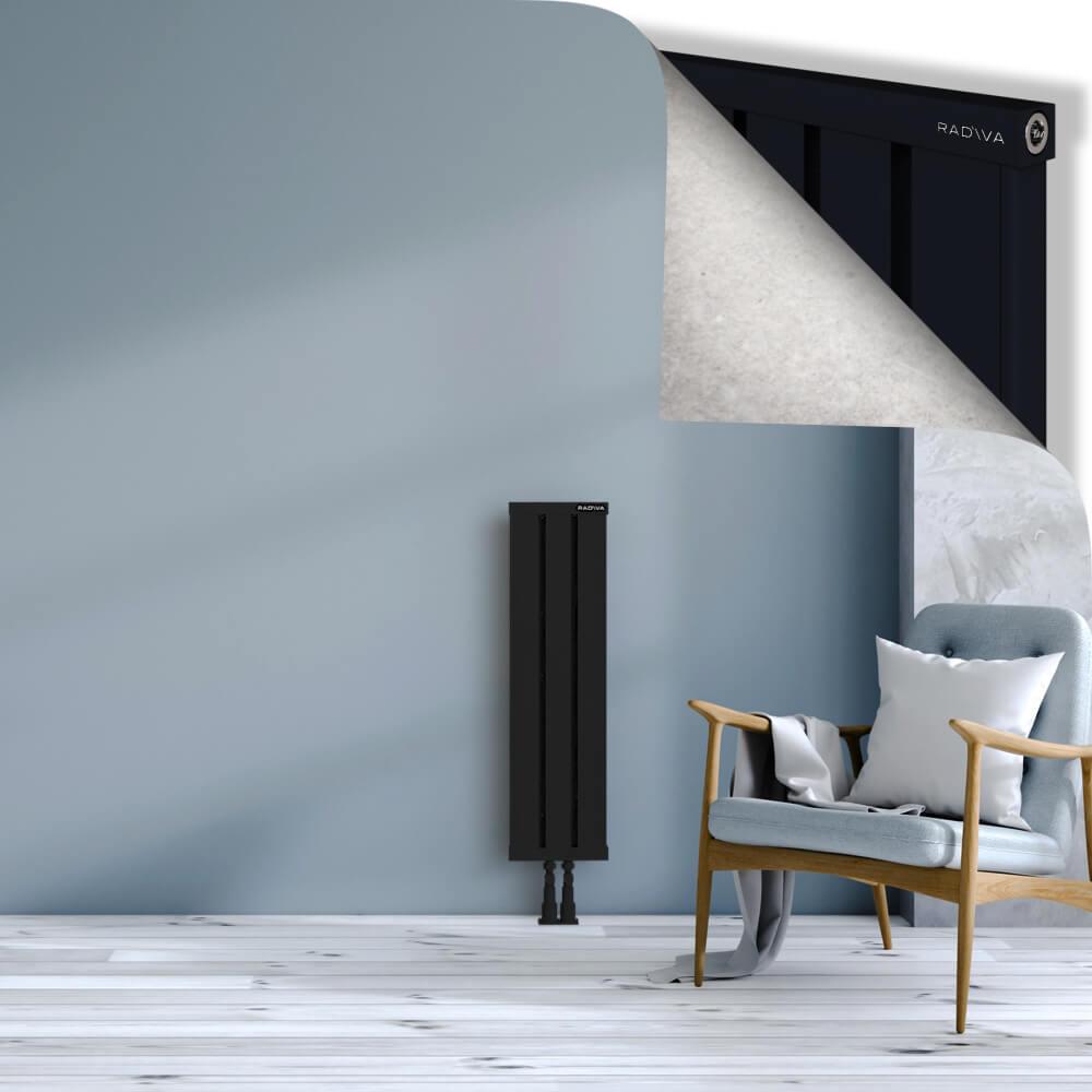 OBI Dekoratif Alüminyum Radyatör 900x244 Siyah