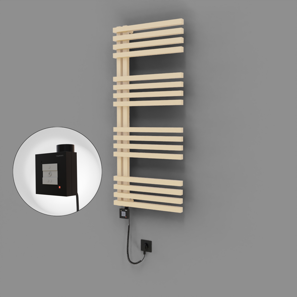 Oka Dekoratif Elektrikli Havlupan 500x1200 Kapuçino (KTX1 Termostat) 600W Spiral Kablolu