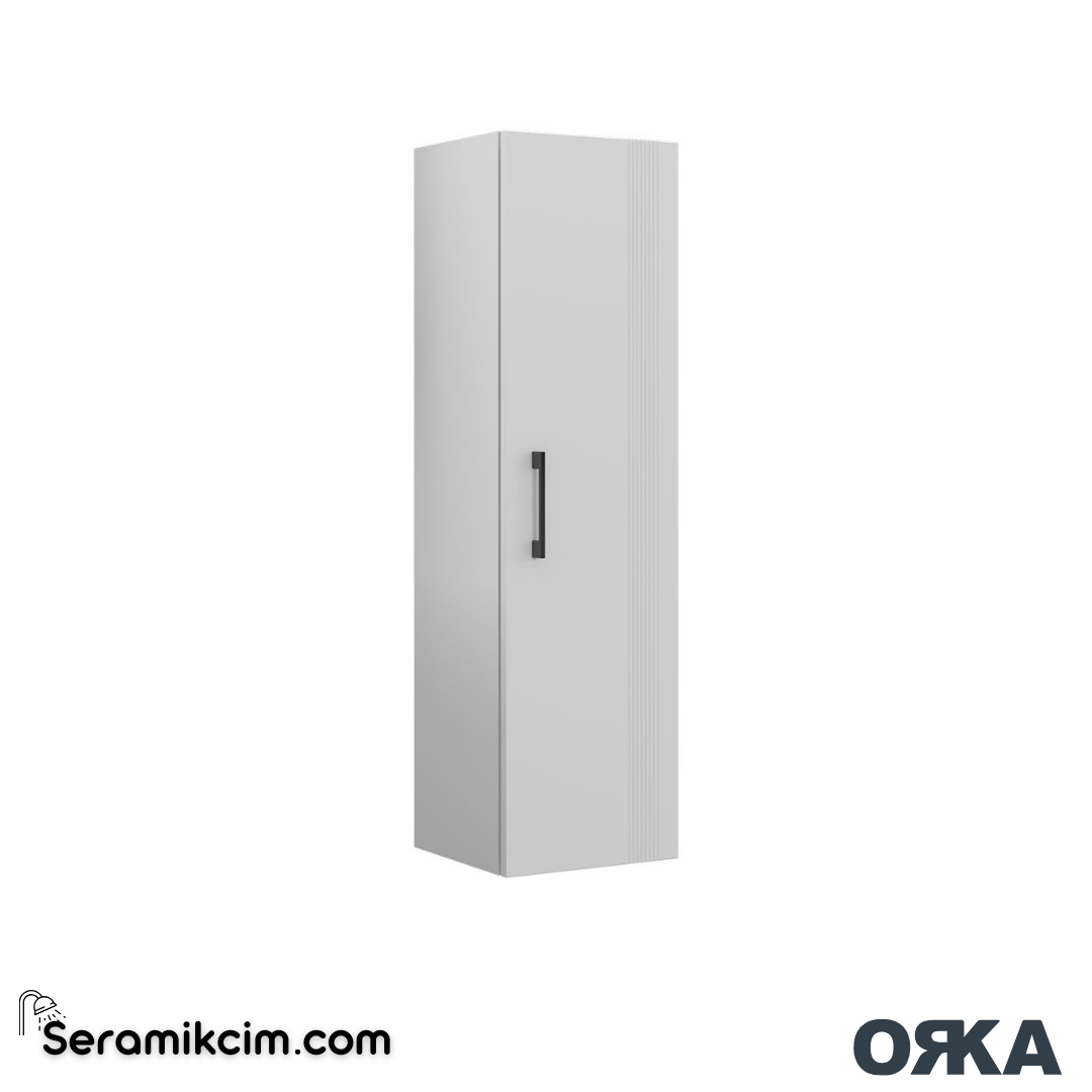 Orka Bari 40cm Boy Dolabı (Sağ-Sol) Mat Beyaz - ORK.BYD1182