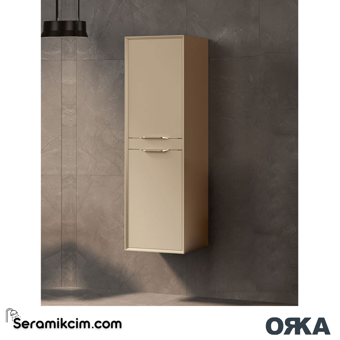 Orka Clay 40cm Boy Dolabı (Sağ-Sol) Sahra - ORK.BYD1098