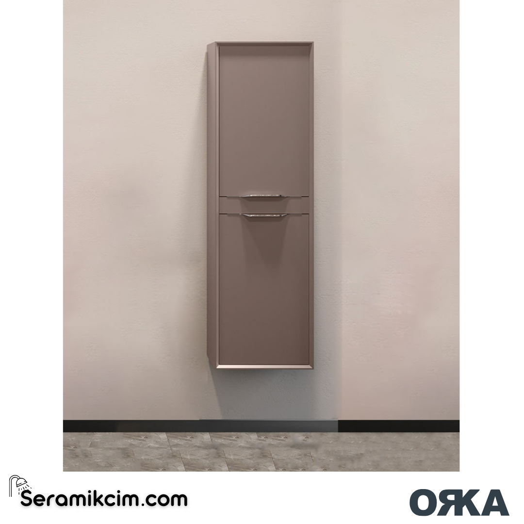 Orka Clay 40cm Boy Dolabı (Sağ-Sol) Toprak - ORK.BYD1099