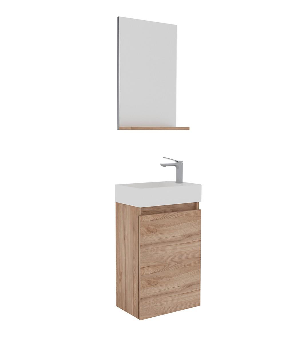 Orka Conza 45cm Banyo Dolabı Set Legnano