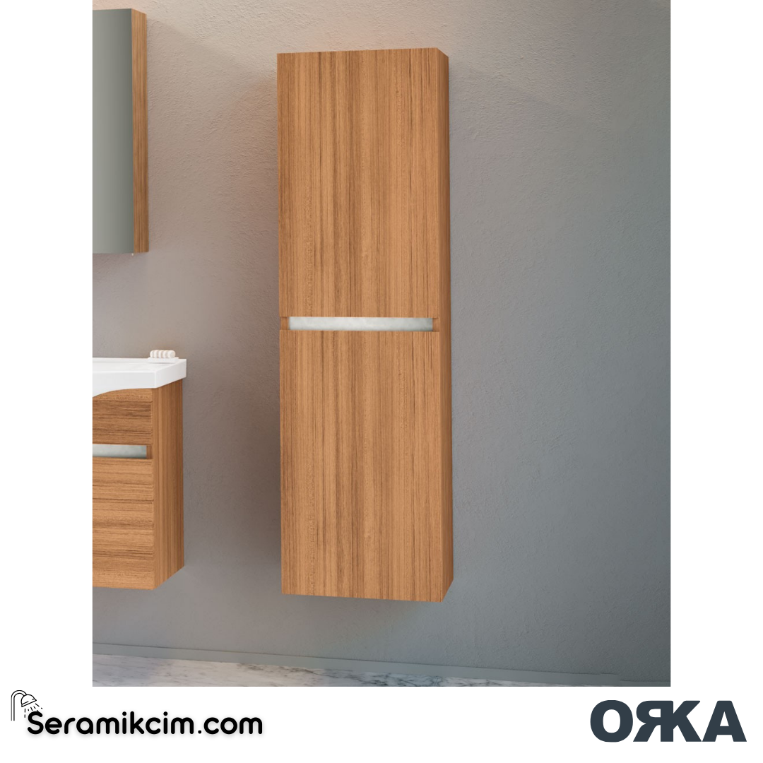 Orka Dinar 40cm Boy Dolabı (Sağ-Sol) İskoç Ceviz - ORK.BYD1211