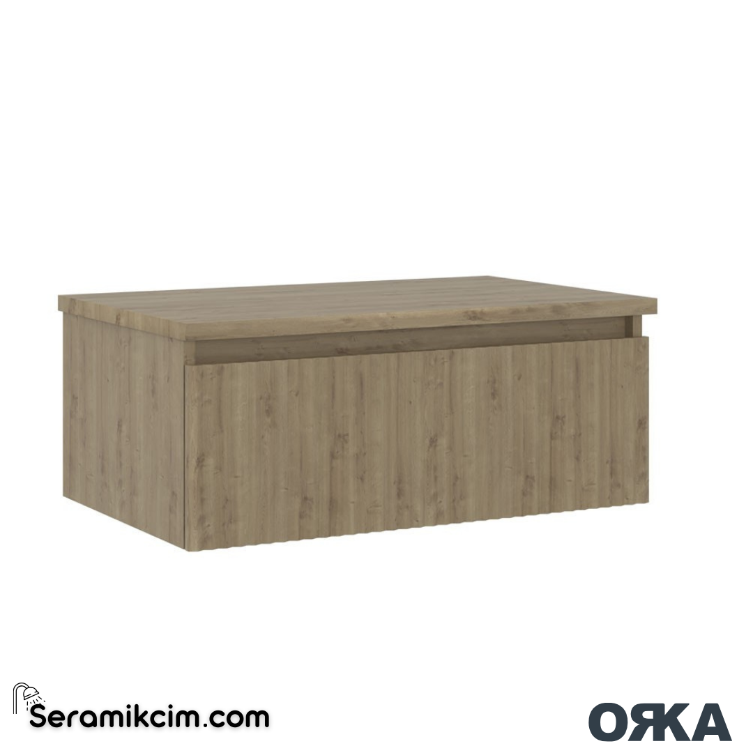 Orka Lentia 100cm Alt Yan Modül Konsol Meşe - ORK.BYD1249