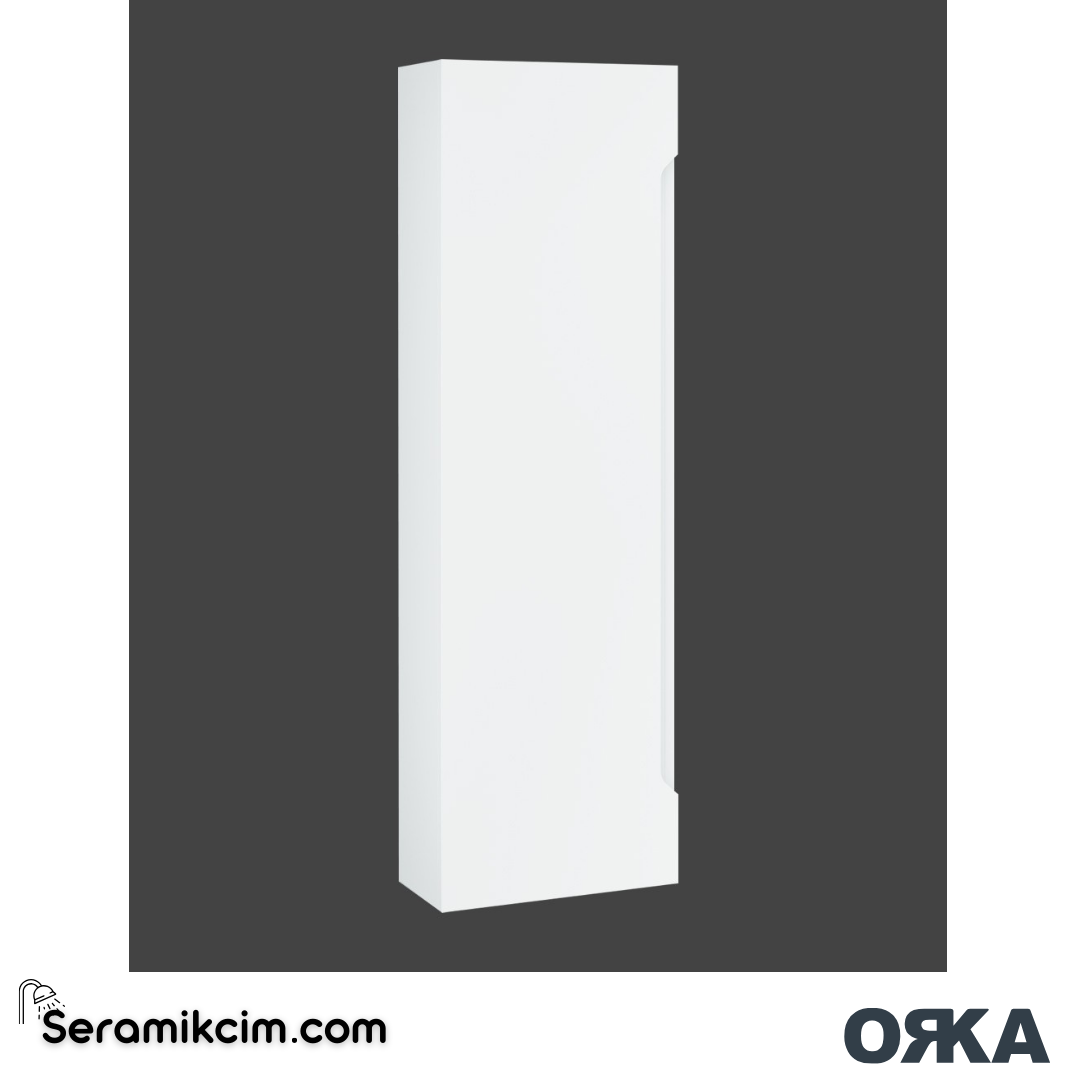 Orka Malta 40cm Boy Dolabı (Sağ-Sol) Mat Beyaz - ORK.BYD1127