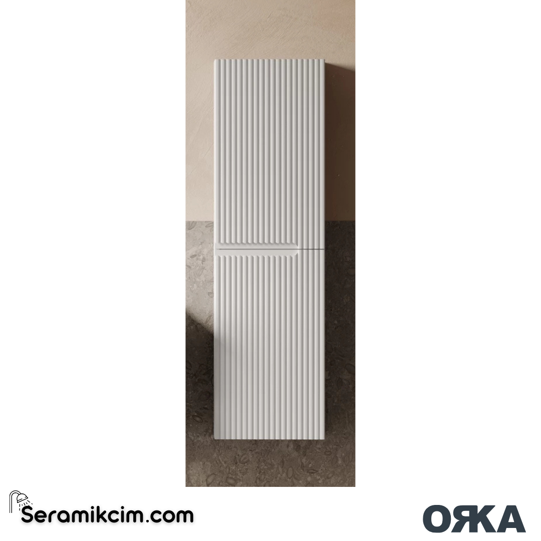 Orka Moonlight 40cm Boy Dolabı (Sağ-Sol) Mat Beyaz - ORK.BYD1081