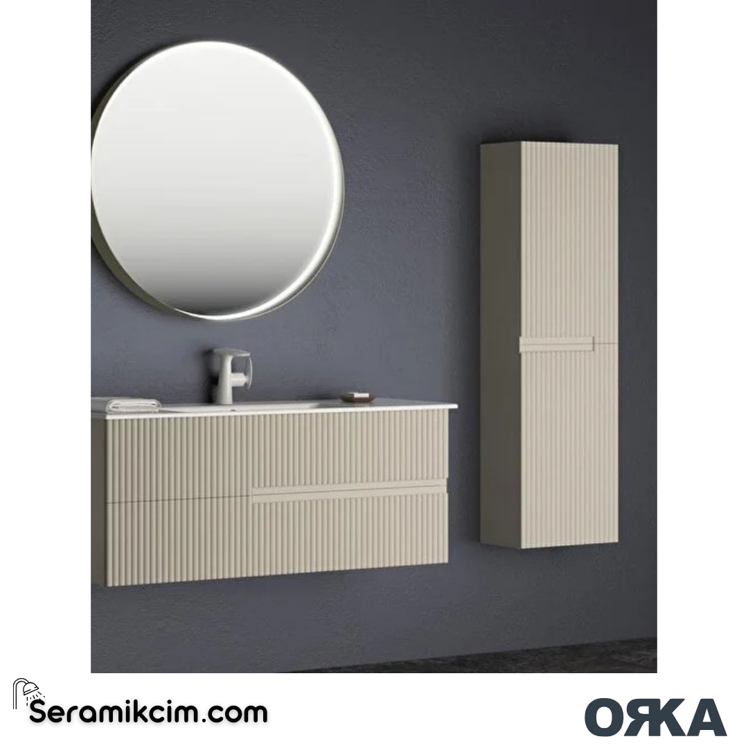 Orka Moonlight 40cm Boy Dolabı (Sağ-Sol) Mat Vizon - ORK.BYD1084