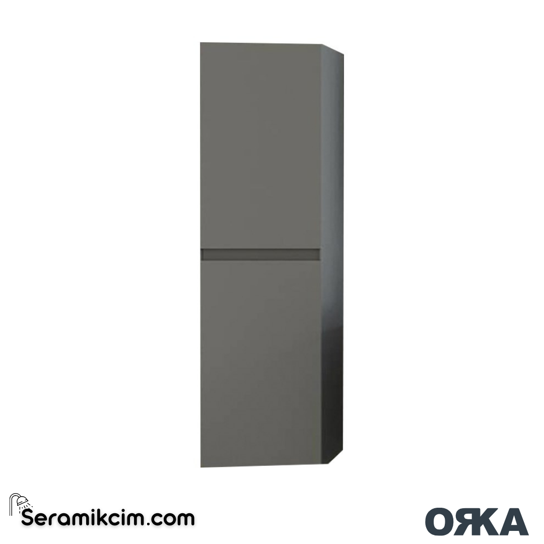 Orka Nest 40cm Boy Dolabı (Sağ-Sol) Mat Gri - ORK.BYD1088