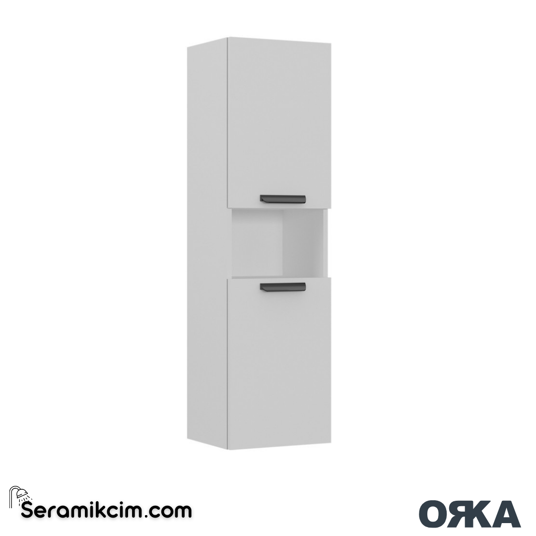 Orka Nova 40cm Boy Dolabı (Sağ-Sol) Beyaz - ORK.BYD1136