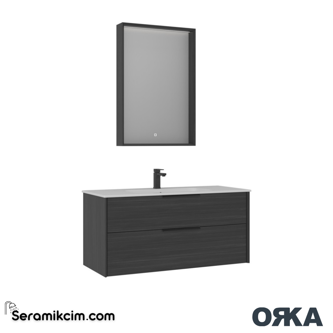 Orka Noventa 120cm Banyo Dolabı Set Cabana - ORK173.120.01.TKM