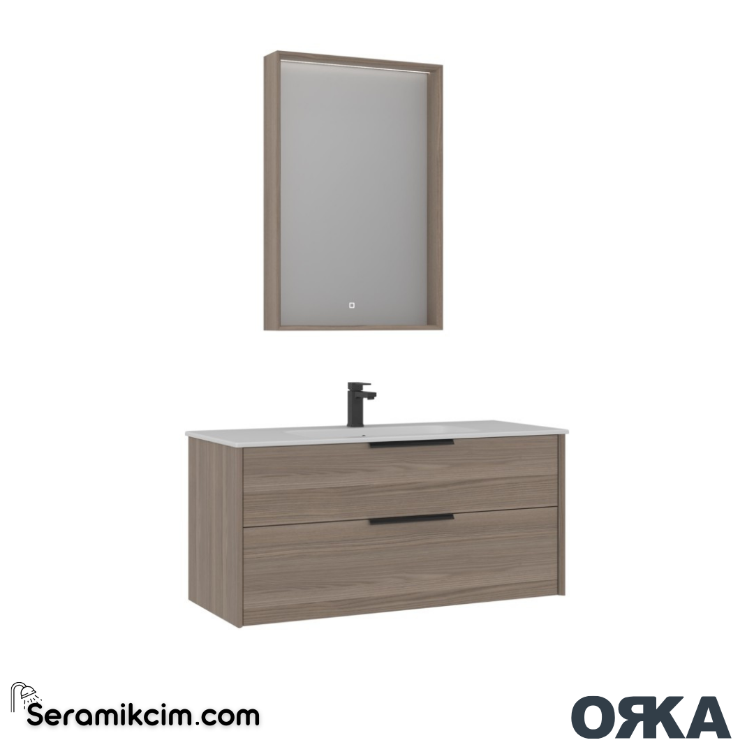 Orka Noventa 120cm Banyo Dolabı Set Cordoba - ORK173.120.02.TKM
