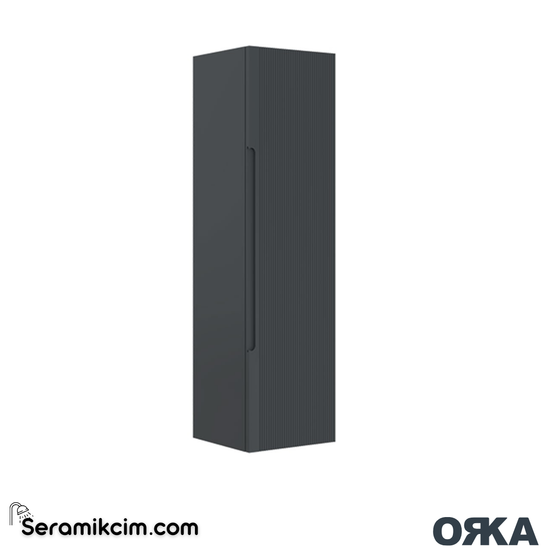 Orka Olbia 40cm Boy Dolabı (Sağ-Sol) Mat Antrasit - ORK.BYD1143
