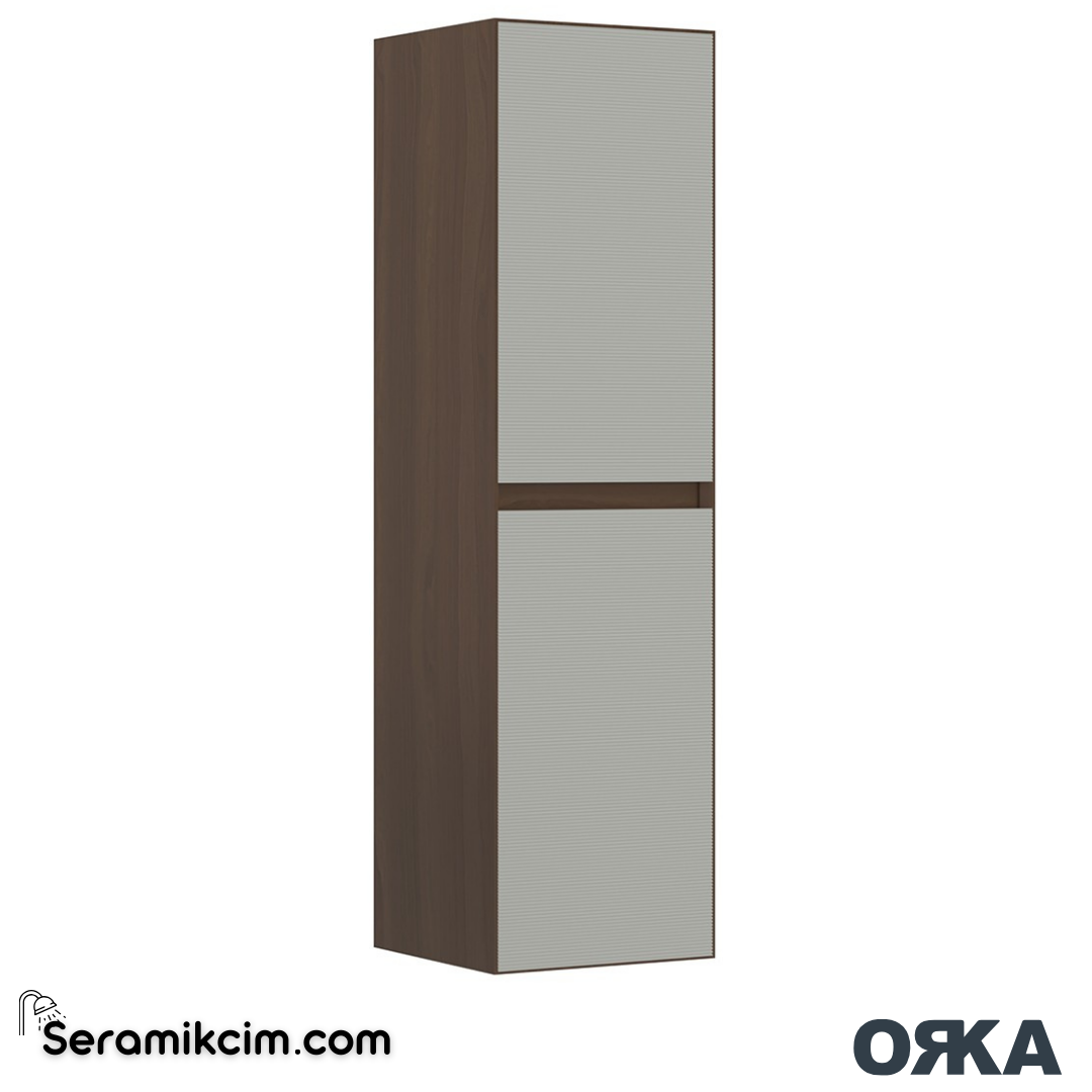 Orka Pacific 40cm Boy Dolabı (Sağ-Sol) Mocha Meşe / Mat Kaşmir - ORK.BYD1049