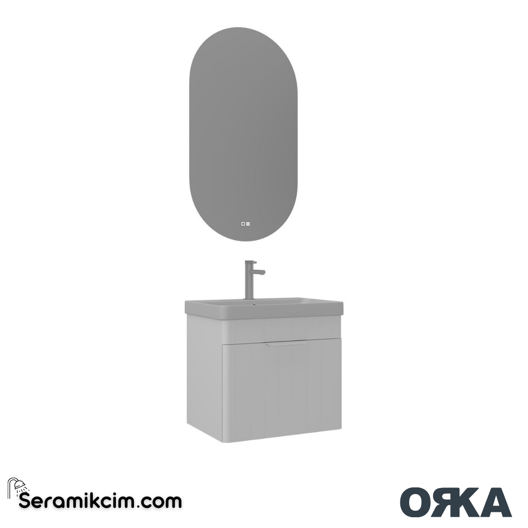 Orka Procida 60cm Banyo Dolabı Set Mat Beyaz - ORK201.60.02.TKM