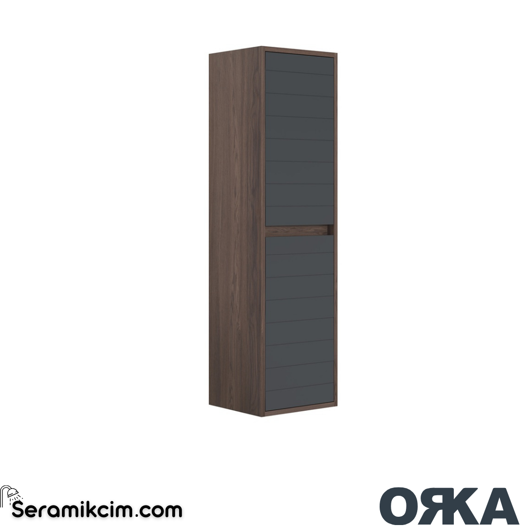 Orka Serra 40cm Boy Dolabı (Sağ-Sol) Navaro / Antrasit