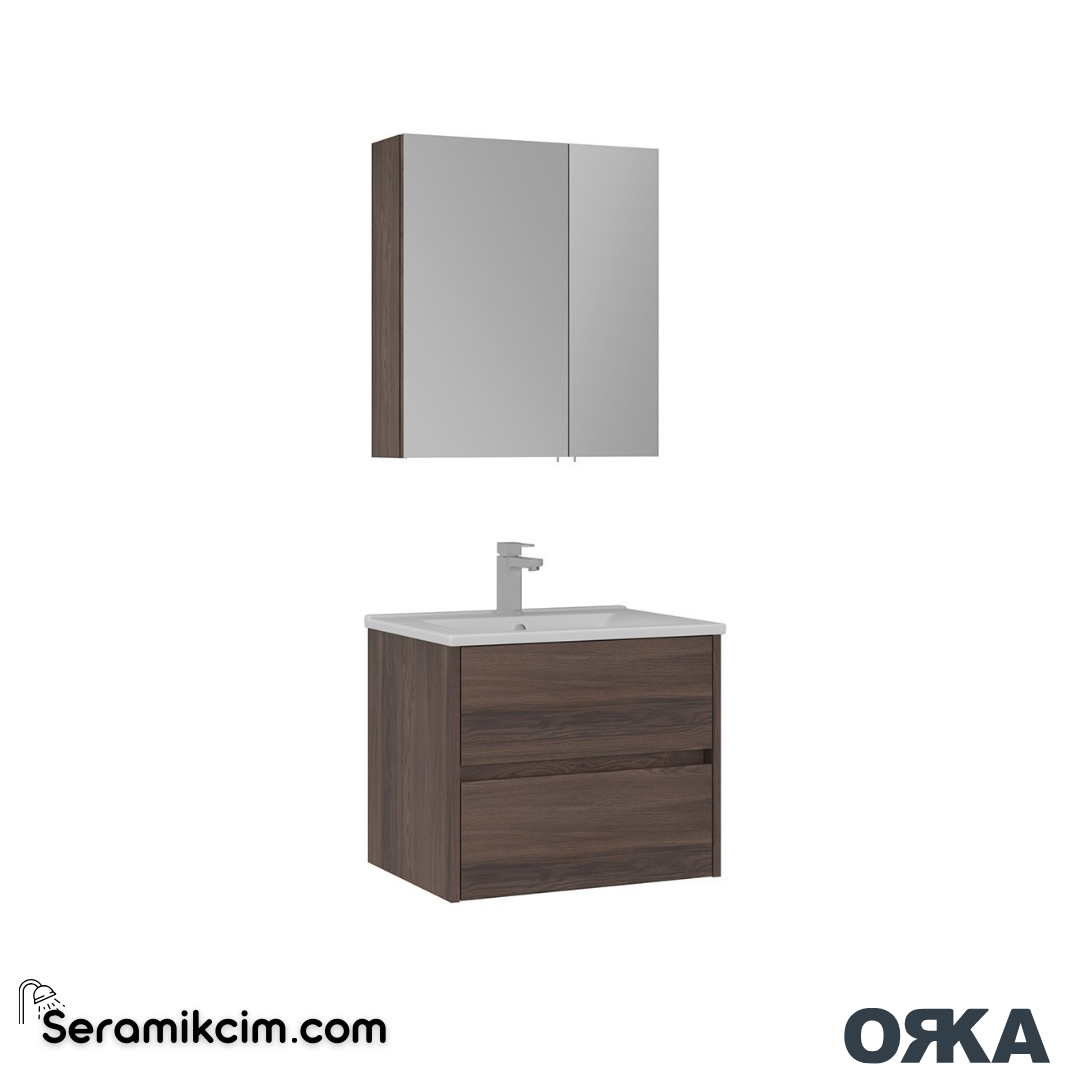 Orka Side 65cm Çekmeceli Banyo Dolabı Set Navaro - ORK225.65.03.TKM