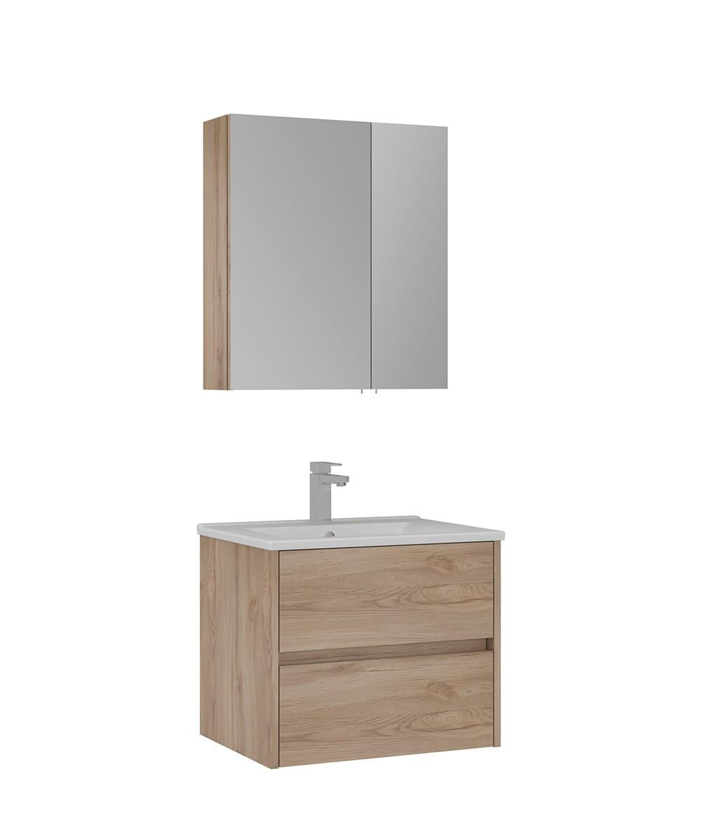 Orka Side 65cm Çekmeceli Banyo Dolabı Set Legnano