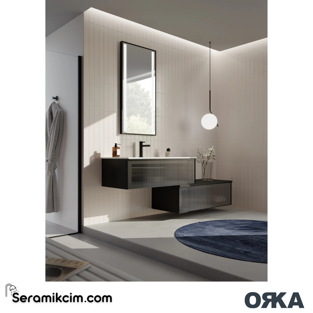 Orka Urban 80cm Alt Yan Modül Konsol Mat Siyah - ORK.BYD1254
